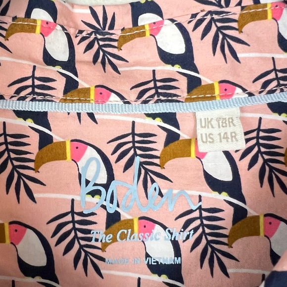 Boden The Classic Button Down Shirt Toucan Print - Picture 5 of 5